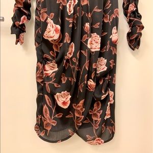 Zara Dress, Small, Black & Rose Gold